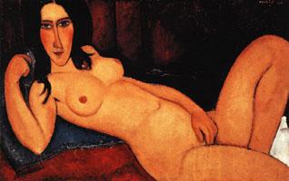 Amedeo Modigliani Reclining Nude with Loose Hair oil painting image